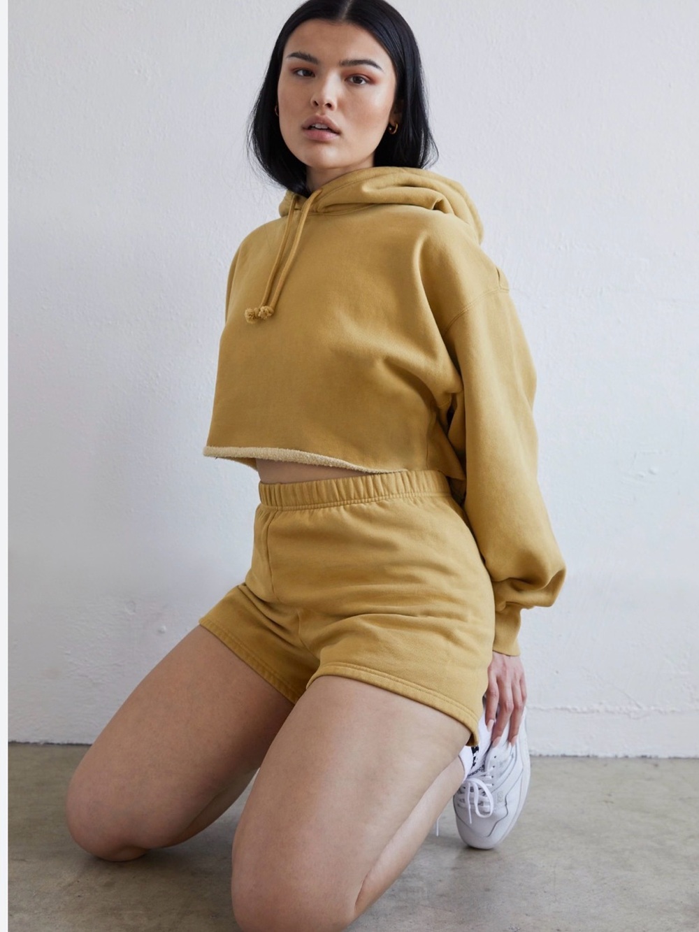 Aritzia TNA Cozy Sweatfleece Perfect Hi-rise Mini Short size S